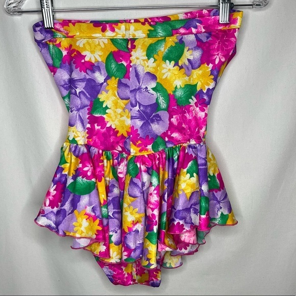 Vintage Maxine of Hollywood one piece floral swimsuit Medium free shipping - Picture 3 of 6
